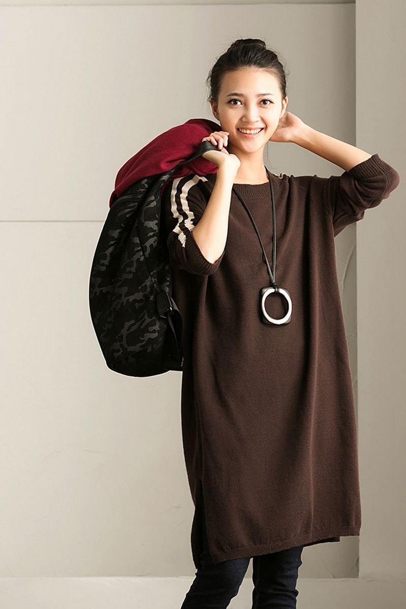 Streak Loose Kintwear Dress, Sport Pullover Dress