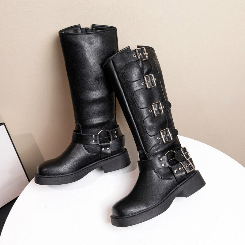 Belt Buckle Martin British Style Retro Boots