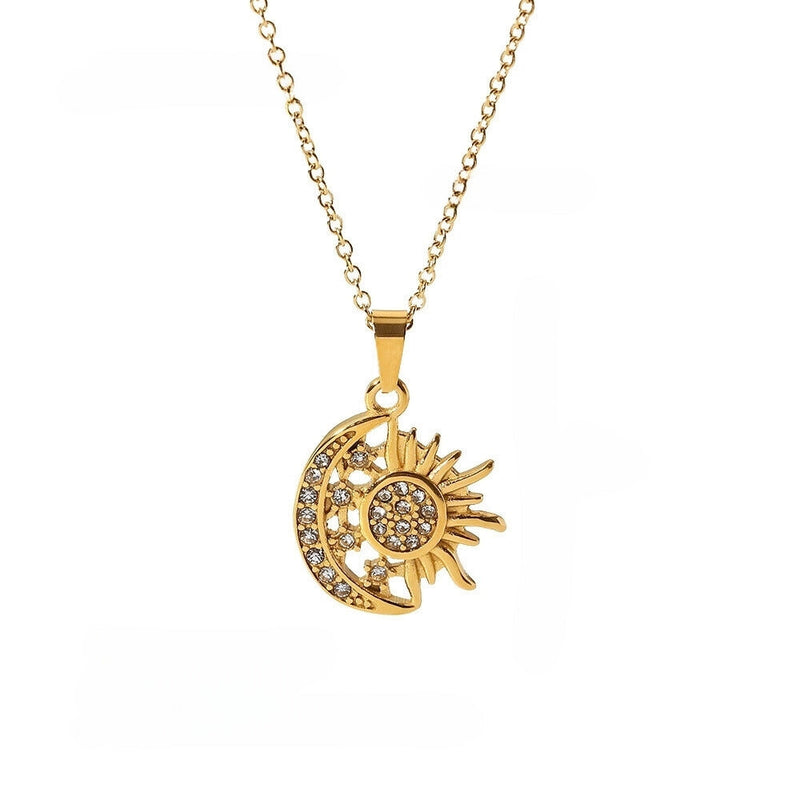 Celine Celestial Starburst Pendant Necklace