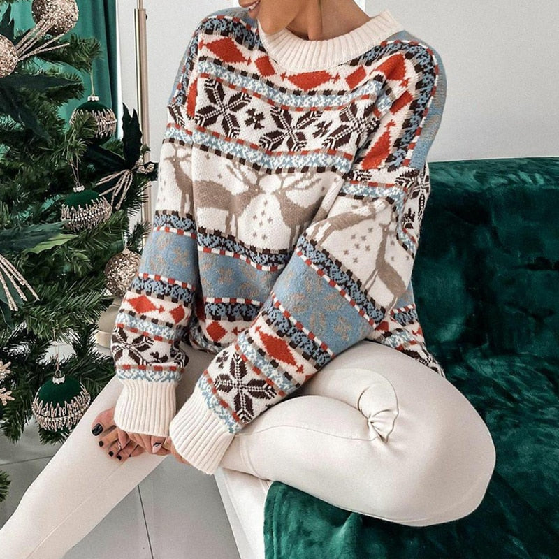 Turtleneck Sweater for Women Christmas