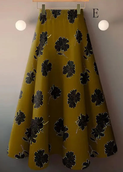 And Versatile High Waisted Ice Silk Skirt for Summer