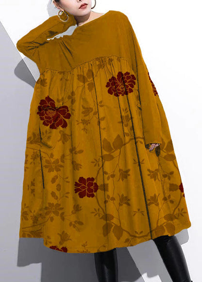 Purple Shift Dress Cotton Clothing Dress