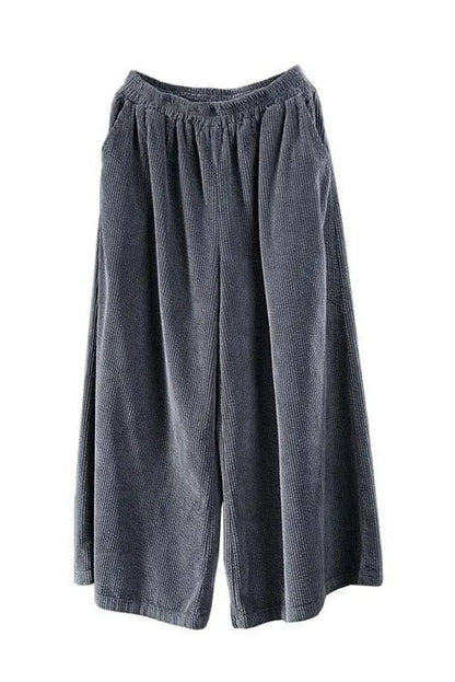 Limited Stock- Retro Pure Color Autumn Corduroy Pants