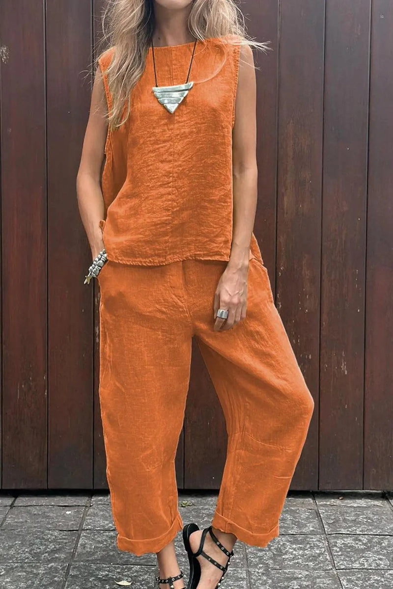 Tank Top Long Pants Set
