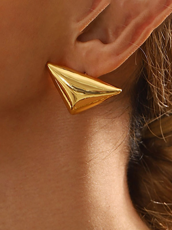 Geometric Color Earrings Accessories