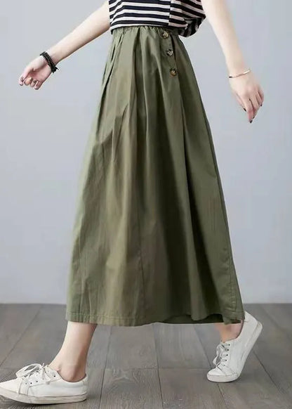 Summer Loose Wide-leg Pants Cropped Trousers