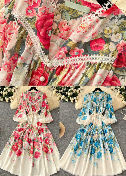 Fine Red Exra Large Hem Chiffon Robe Dresses Spring