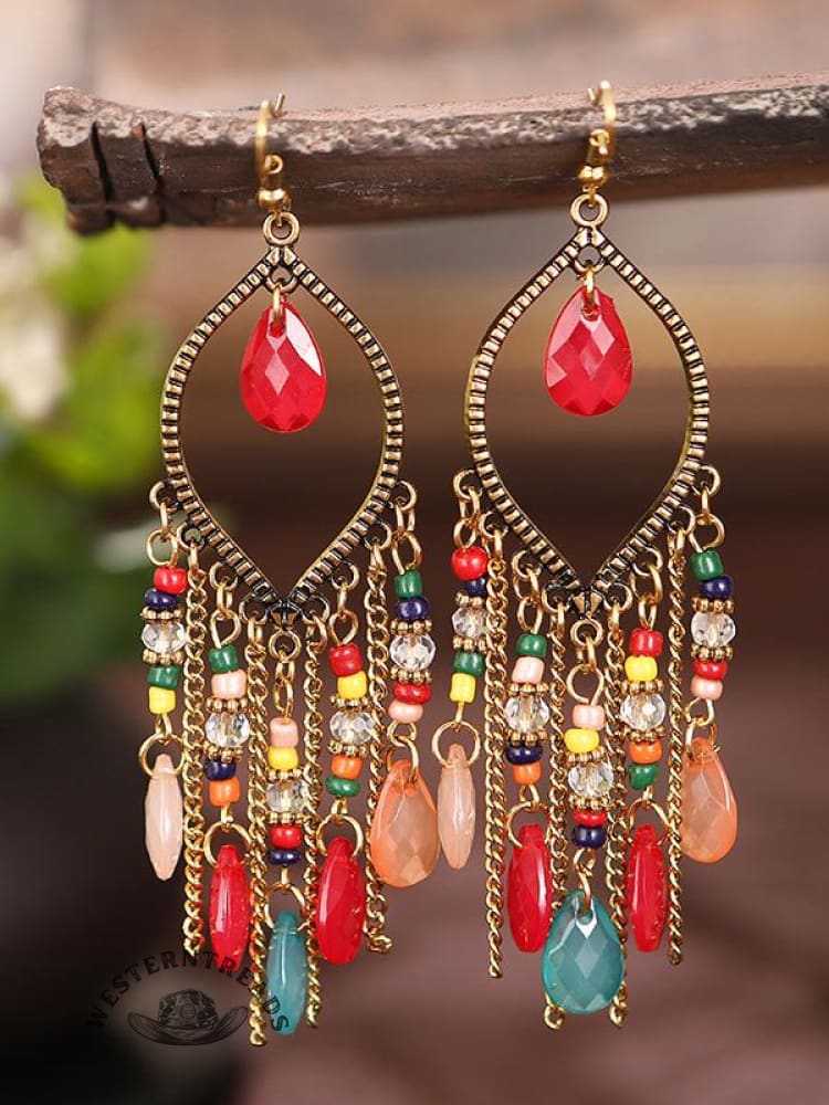 Water Drop Chain Earrings