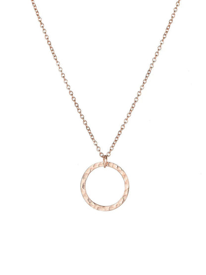 Luxe Organic Open Circle Necklace
