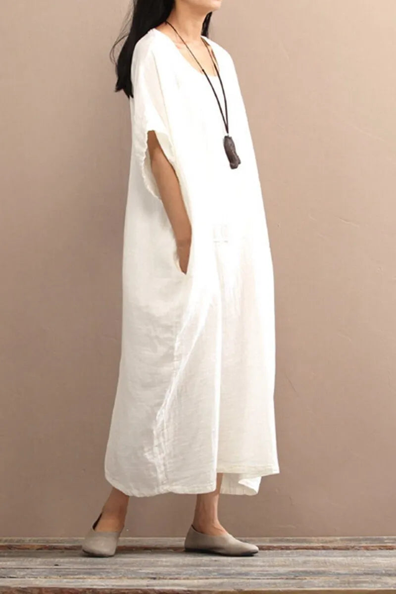 Cotton Loose Long Dress Dress