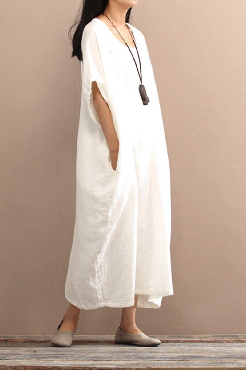 Cotton Loose Long Dress Dress