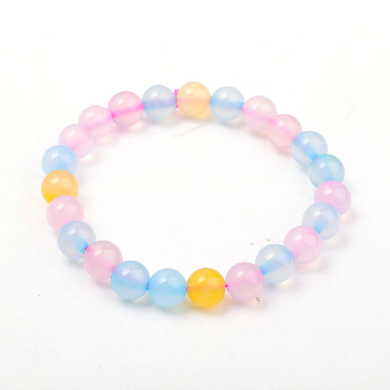 8mm Chalcedony Spiritual Bracelet for Healing & Protection