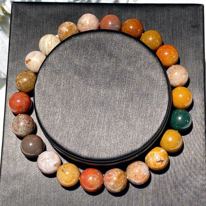 8mm Mixed Crystal Healing Bracelet for Spiritual Balance