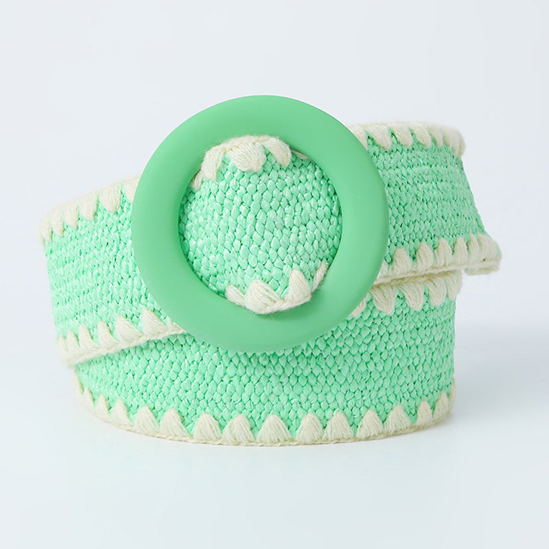Sweet Color Block Contrast Belts
