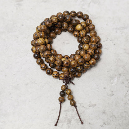 108 Beads Wood Mala Bracelet for Meditation & Prayer