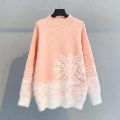 Festive Christmas Knit Sweater for Women