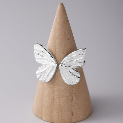 925 Sterling Silver Butterfly Love Freedom Spiritual Ring