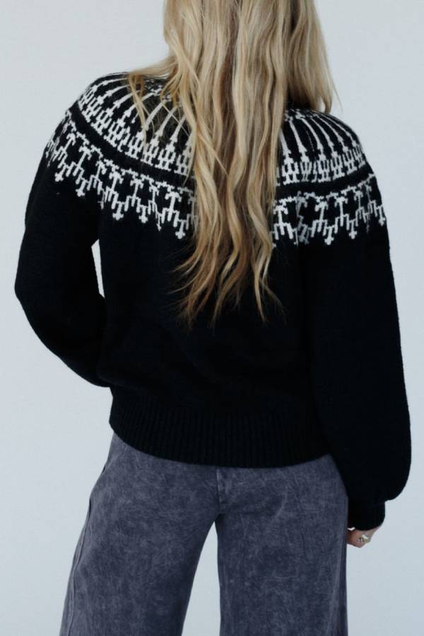 Christmas Thickened Turtleneck Long-Sleeve Knit Sweater