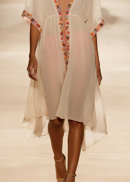 Apricot Oversized Cotton Upf 50+ Cardigans Summer