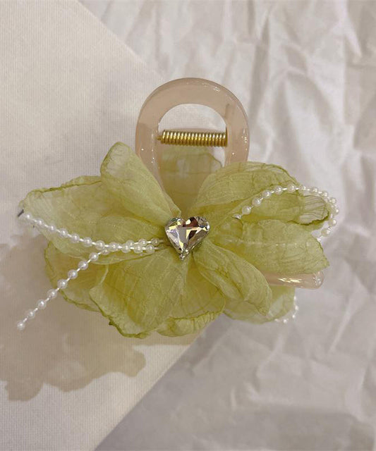 Art Light Green Acrylic Tulle Hairpin