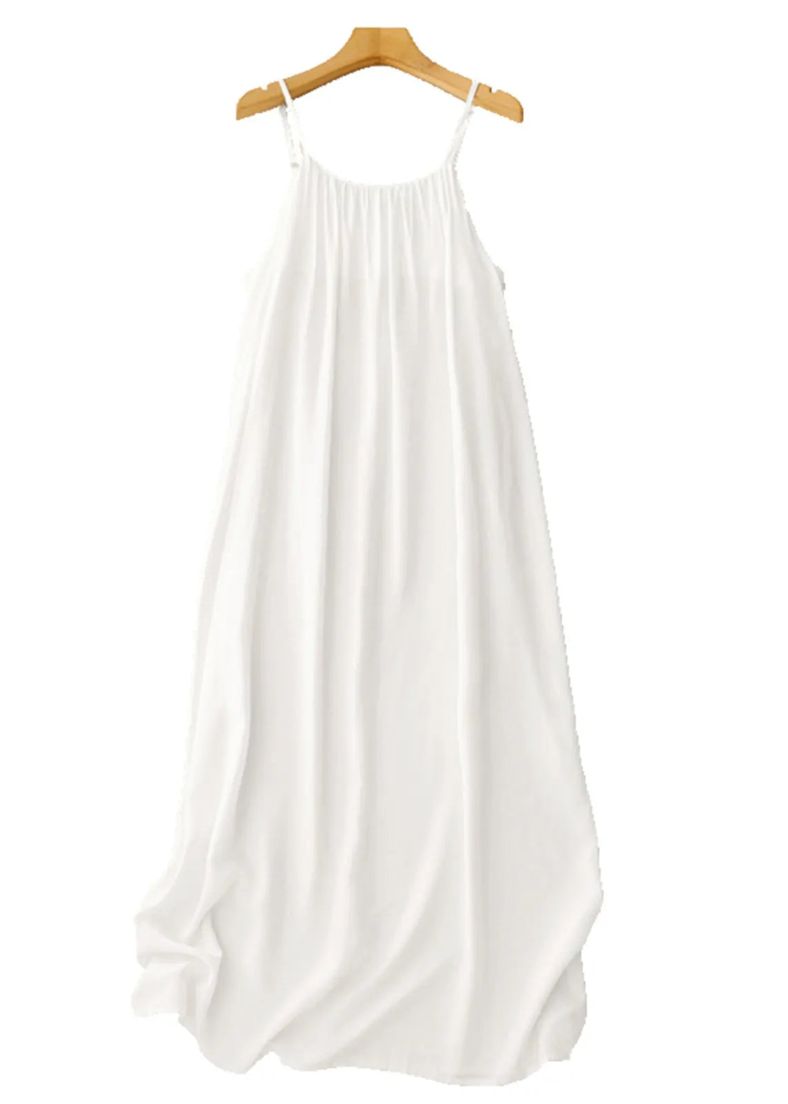 Black Oversized Chiffon Spaghetti Strap Dress Summer