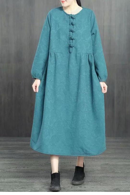 Loose Cotton Linen Brushed Dresses