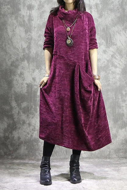 High Neck Maxi Dresses Spring Clothes