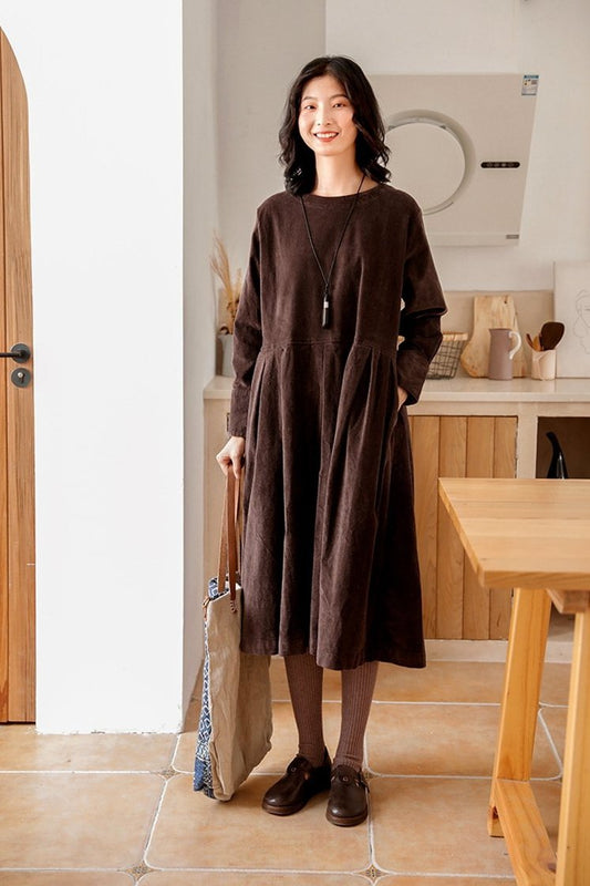Corduroy a Line Dresses
