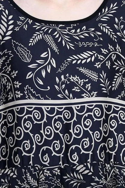 Leaf Retro Maxi Dress