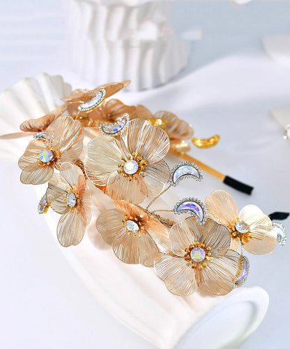 Vogue Gold Alloy Zircon Hairpiece