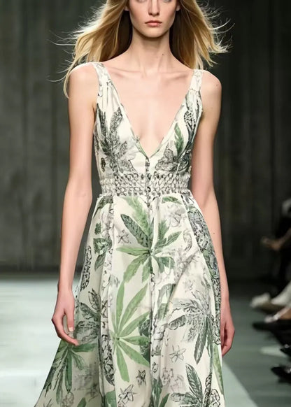 Print Exra Large Hem Cami Dresses Summer