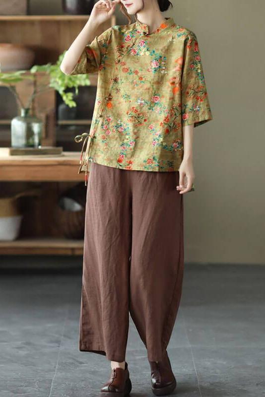 Cotton Linen Irregular Shirt
