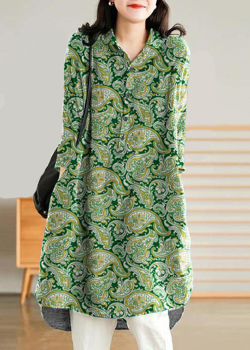 Jade Brown- Linen Linen Shirt Dress