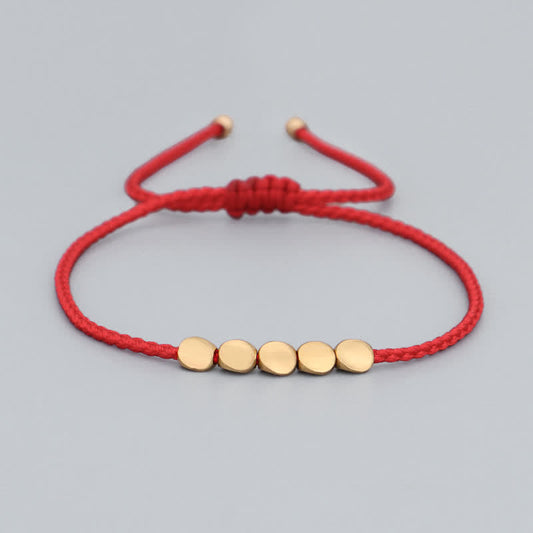 Buddha Stones Fengshui Lucky Red String Bracelet