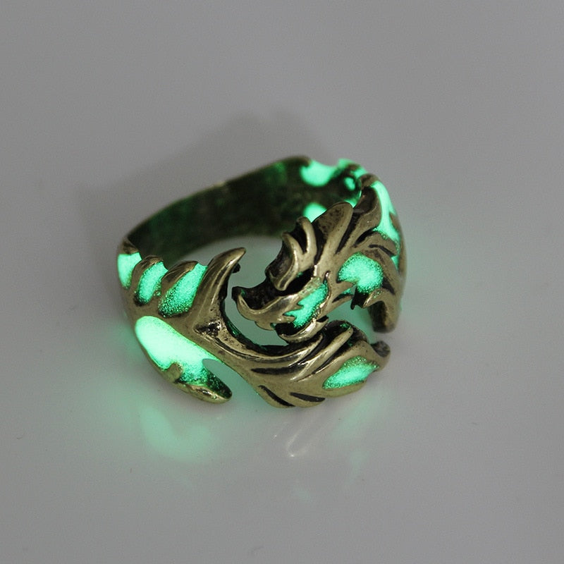 Luminous Dragon Rings - Resizable