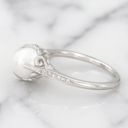 “gwendolyn” Pearl Ring Gold or Silver