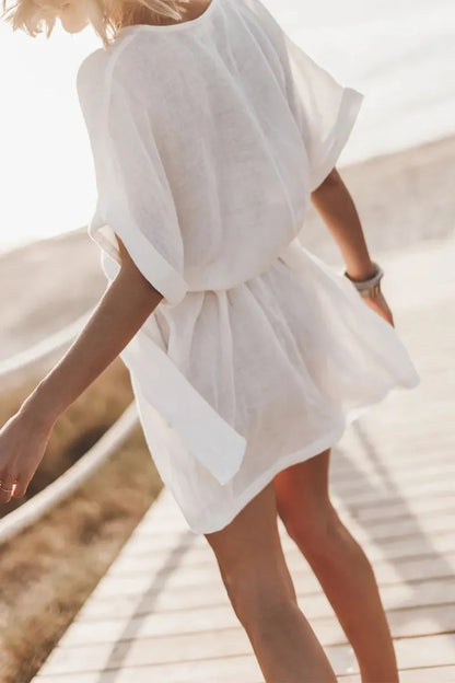 Simplicity Pocket V Neck a Line Dresses