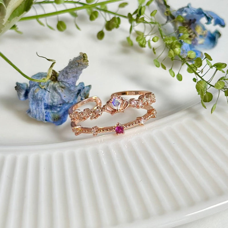 [] Valentina Tiara Ring in Rose Gold
