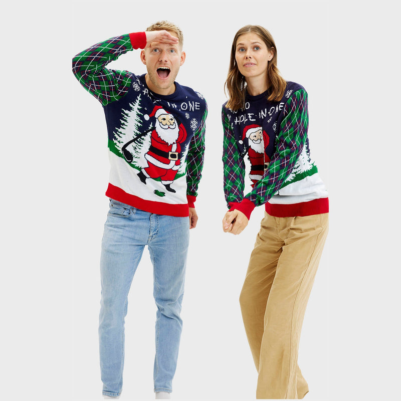 Ho Ho Hole In One Christmas Sweater Women's