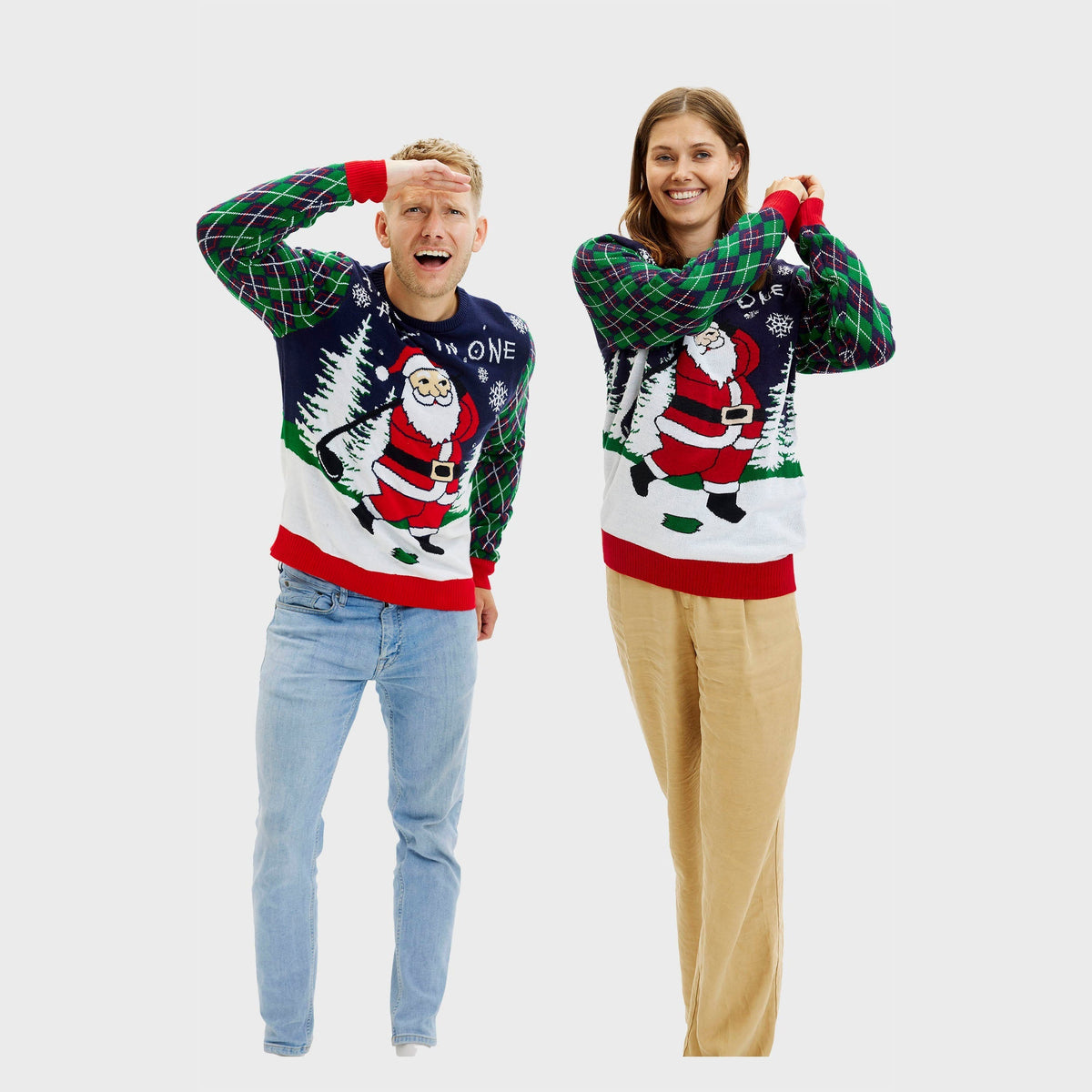 Ho Ho Hole In One Christmas Sweater Women's