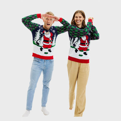 Ho Ho Hole In One Christmas Sweater Women's
