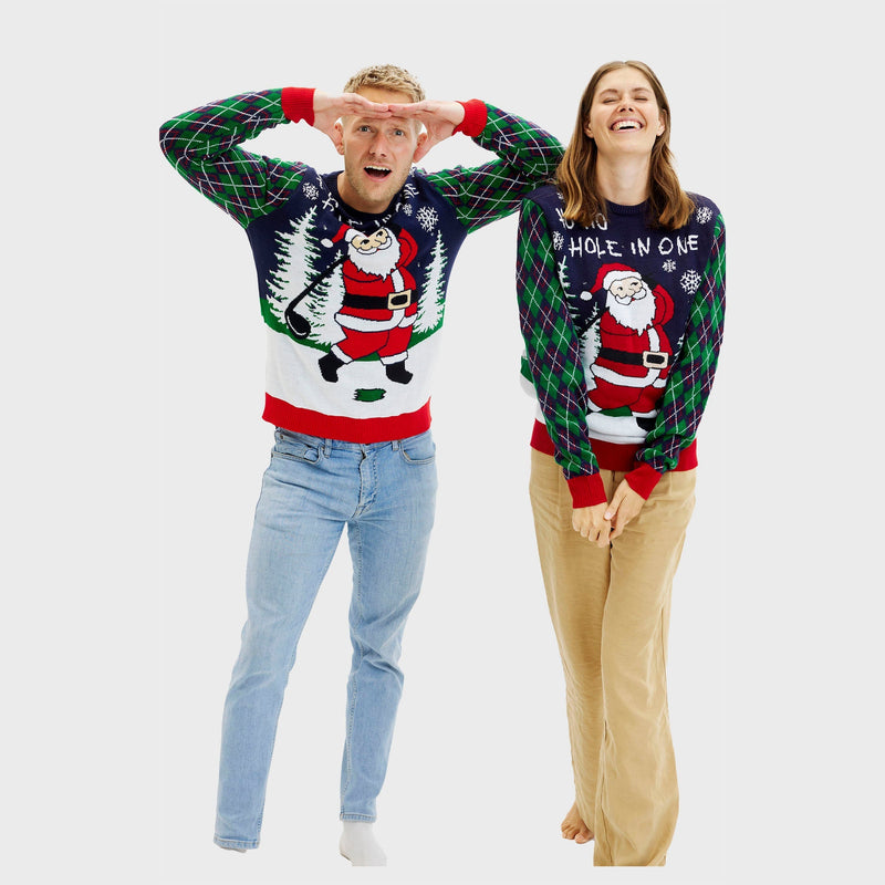 Ho Ho Hole In One Christmas Sweater Women's