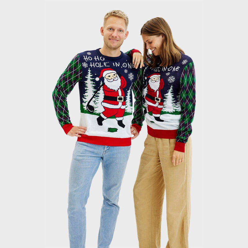 Ho Ho Hole In One Christmas Sweater Women's