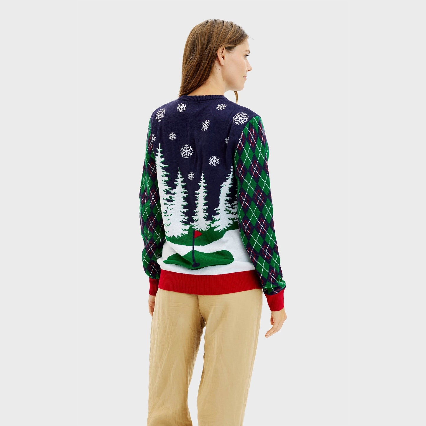 Ho Ho Hole In One Christmas Sweater Women's