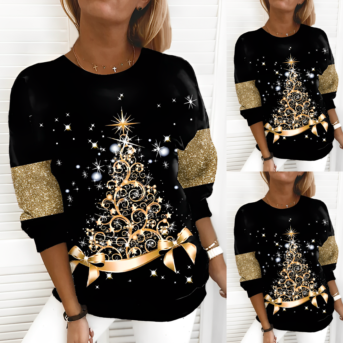 Christmas Sweater with Fir Tree