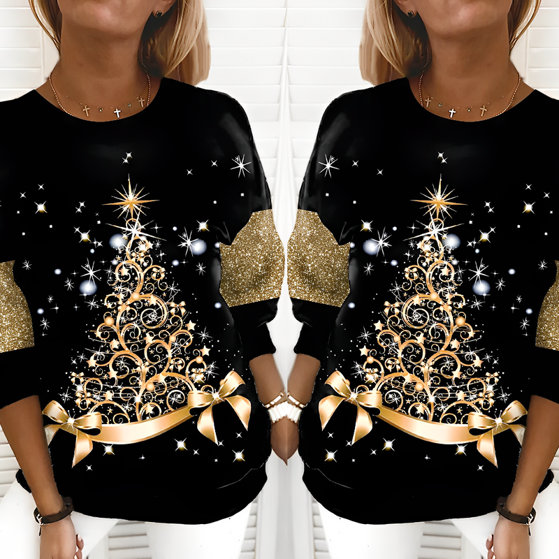 Christmas Sweater with Fir Tree