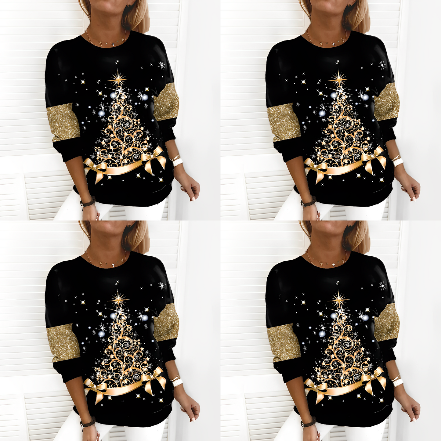 Christmas Sweater with Fir Tree