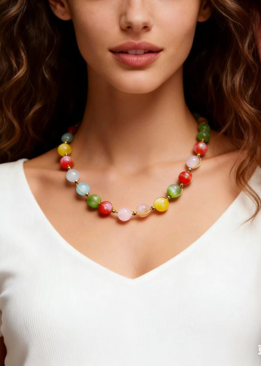Rainbow Crystal Princess Necklace