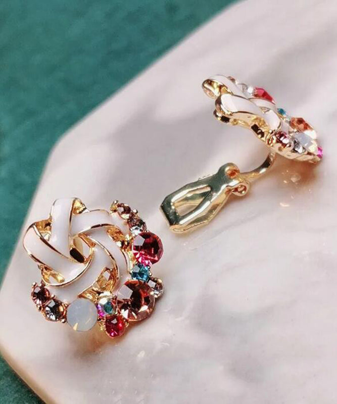 Rainbow Overgild Zircon Stud Earrings