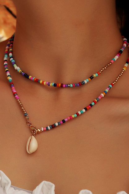 Colorful Beads Shell Necklace